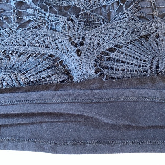 Lane Bryant Black Crochet Lace Tank Size 18/20 - Picture 7 of 10